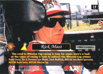 1996 Pinnacle Zenith - 24KT Artist Proof #17 Rick Mast Back