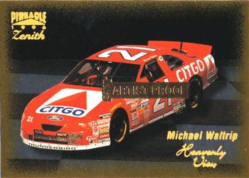 1996 Pinnacle Zenith - 24KT Artist Proof #49 Michael Waltrip's Car Front
