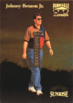 1996 Pinnacle Zenith - 24KT Artist Proof #61 Johnny Benson Front