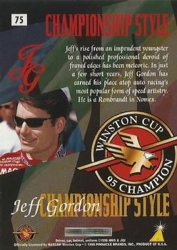 1996 Pinnacle Zenith - 24KT Artist Proof #75 Jeff Gordon Back