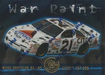 1997 Pinnacle Totally Certified - Platinum Blue #78 Michael Waltrip's Car Front
