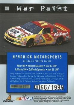 1997 Pinnacle Totally Certified - Platinum Blue #80 Terry Labonte's Car Back