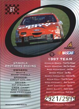 1997 Pinnacle Totally Certified #67 #8 Stavola Brothers Racing Back