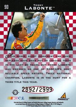 1997 Pinnacle Totally Certified #90 Terry Labonte Back