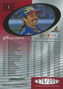 1997 Pinnacle Totally Certified #1 Kyle Petty Back