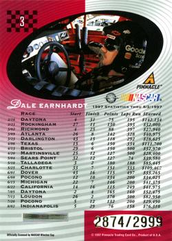 1997 Pinnacle Totally Certified #3 Dale Earnhardt Back