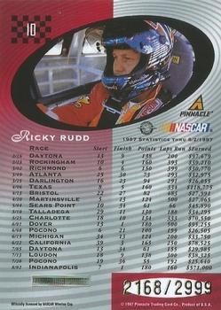 1997 Pinnacle Totally Certified #10 Ricky Rudd Back