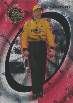1997 Pinnacle Totally Certified #12 Johnny Benson Jr. Front