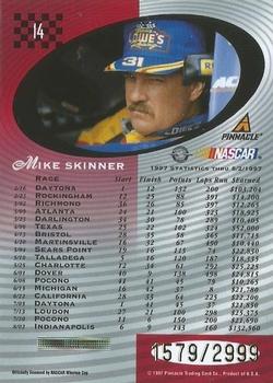 1997 Pinnacle Totally Certified #14 Mike Skinner Back