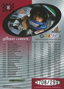 1997 Pinnacle Totally Certified #18 Bobby Labonte Back