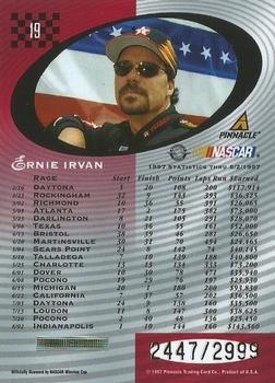1997 Pinnacle Totally Certified #19 Ernie Irvan Back