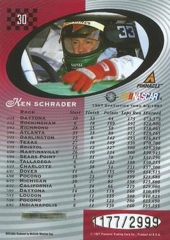 1997 Pinnacle Totally Certified #30 Ken Schrader Back