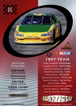1997 Pinnacle Totally Certified #65 #97 Roush Racing Back