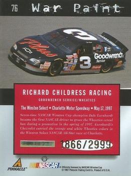 1997 Pinnacle Totally Certified #76 Goodwrench Service/Wheaties Back