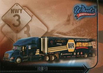 2003 Wheels American Thunder - Beckett Samples #P47 Michael Waltrip's Transporter Front