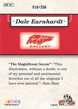 2003 Press Pass - Dale Earnhardt Sam Bass Gallery Celebration Foil #DE 91 Dale Earnhardt Back