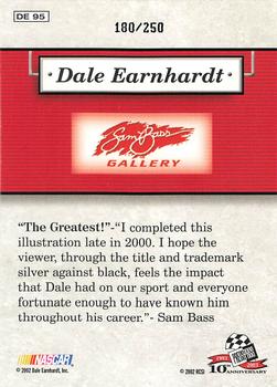 2003 Press Pass - Dale Earnhardt Sam Bass Gallery Celebration Foil #DE 95 Dale Earnhardt Back