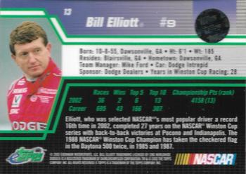 2003 eTopps #13 Bill Elliott Back