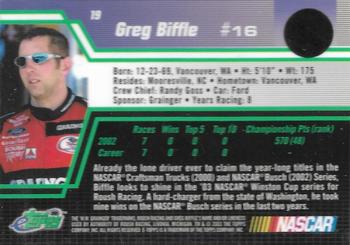 2003 eTopps #19 Greg Biffle Back