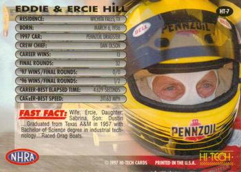 1997 Hi-Tech NHRA - Autographs #HT-7 Eddie Hill Back