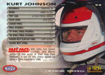 1997 Hi-Tech NHRA - Autographs #HT-30 Kurt Johnson Back