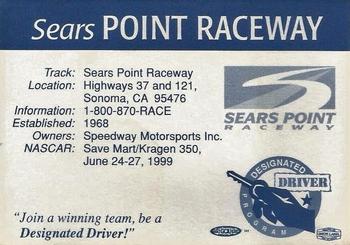 1999 CHP Sears Point Raceway #NNO Sears Point Raceway Back