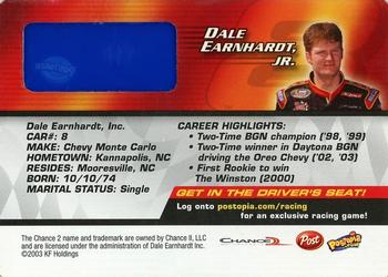 2004 Post Cereal Kraft Racing #NNO Dale Earnhardt Jr. Back