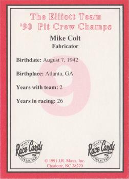 1991 Maxx The Bill Elliott Team #NNO Mike Colt Back