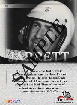 2003 Press Pass VIP - Beckett Samples #41 Ned Jarrett Back