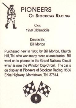 1992 Pioneers of Stockcar Racing #8 1950 Oldsmobile Back