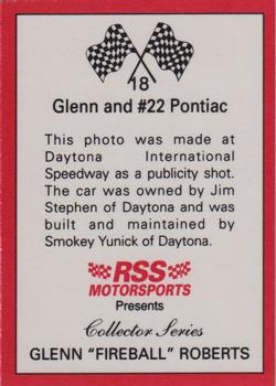 1991 RSS Motorsports Fireball Roberts #18 Fireball Roberts Back