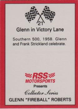 1991 RSS Motorsports Fireball Roberts #21 Fireball Roberts/Frank Strickland Back