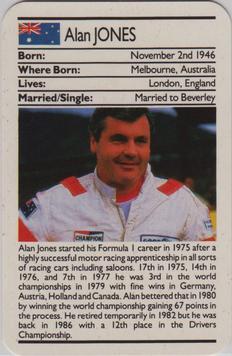 1987 Ace Fact Pack Sporting Greats Motor Racing #NNO Alan Jones Front