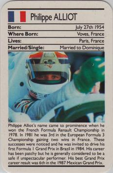 1987 Ace Fact Pack Sporting Greats Motor Racing #NNO Philippe Alliot Front