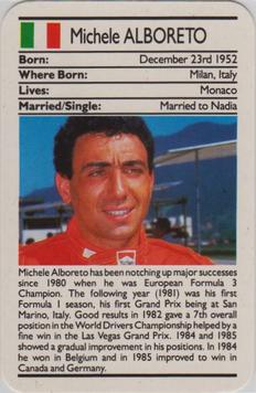 1987 Ace Fact Pack Sporting Greats Motor Racing #NNO Michele Alboreto Front