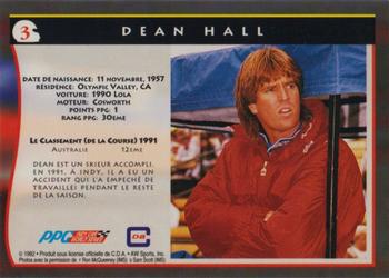 1992 All World Indy - (French) #3 Dean Hall Back