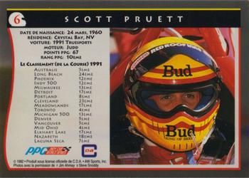 1992 All World Indy - (French) #6 Scott Pruett Back