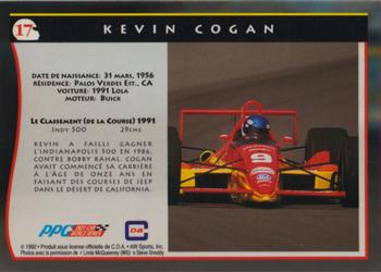 1992 All World Indy - (French) #17 Kevin Cogan Back