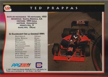 1992 All World Indy - (French) #38 Ted Prappas Back