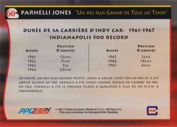 1992 All World Indy - (French) #60 Parnelli Jones Back