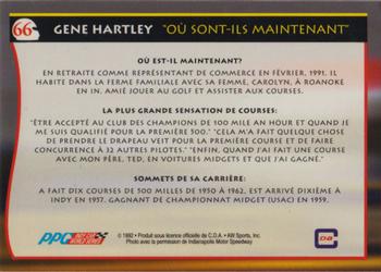 1992 All World Indy - (French) #66 Gene Hartley Back