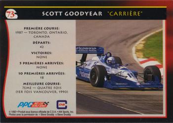1992 All World Indy - (French) #73 Scott Goodyear Back