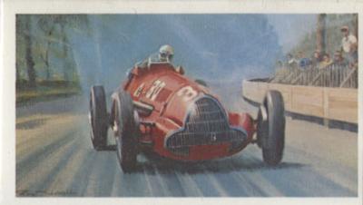 1971 Mobil The Story of Grand Prix Motor Racing #22 J.P. Wimille Alfa Romeo 158 1948 Front