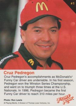 1997 Front Row #1 Cruz Pedregon Back