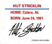 1997 Racing Champions Mini Stock Car #09153-03964 Hut Stricklin Back
