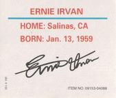 1997 Racing Champions Mini Stock Car #09153-04088 Ernie Irvan Back