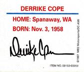 1997 Racing Champions Mini Stock Car #09153-03959 Derrike Cope Back