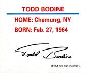 1997 Racing Champions Mini Stock Car #09153-03931 Todd Bodine Back