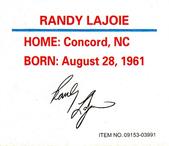 1997 Racing Champions Mini Stock Car #09153-03991 Randy LaJoie Back