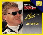 1997 Racing Champions Mini Preview #09153-03962P Jeff Burton Front